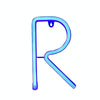 Blue Letter Number Neon Lights Holiday Decoration Lights(Letter A)