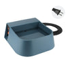 Heated Pet Water Bowl, 2L Automatic Dog & Cat Waterer (Blue, US Plug)