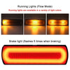 2 PCS Truck modified 40LED Two-color Running Water Turn Signal Light(Red White)