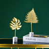 BJ1526 Leaf-shape Wrought Iron Ornament, Size: S (Feather)