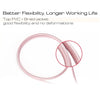 3m 3A Woven Style Metal Head 8 Pin to USB Data / Charger Cable(Rose Gold)