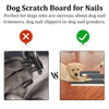 Dog Scratch Board Nail Grinder with Treat Drawer - Black