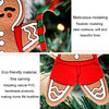 6pcs /Set Gingerbread Man Christmas Decorations Pendants PVC Hanging Christmas Tree Ornaments Scene Arrangement Props
