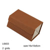 Multifunctional Jewelry Glasses Storage Box Small Grain PU Leather Handmade Glasses Case,Model: L6403 (Brown)