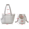 Cat Carrier Bag, Light Grey, Breathable, for Small Dogs & Cats, 2 Sizes