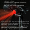 MEROCA XC02 Smart Light-Sensitive Brake Induction Taillight(Pipe Mounting)