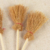 5pcs Halloween Mini Broom Ornaments Witch Broom Toy Accessories Red Rope 4cm x 9.5cm