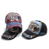 13948 Shark Pattern Washable Baseball Cap Spring and Autumn Sun Hat, Size:One Size(Dark Gray)