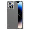 For iPhone 14 Pro Nano Lens Cover Liquid Silicone Phone Case(Titanium Gray)