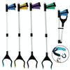 31.9 Inch Magnetic Foldable Litter Reachers Pickers Extra Long Grabber Stick(Yellow)