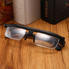 Adjustable Strength Lens Reading Myopia Glasses Eyewear Variable Focus Vision for -6.00D to +3.00D