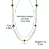 N2210-1 Triangular Pearl Eyes Ladies Temperament Necklace Collarbone Chain
