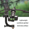 QingZhuangShiDai Q35 SLR Camera Telephoto Lens Bird Watching Tripod Head(Gold)