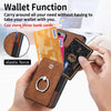 For Samsung Galaxy S25+ 5G Retro Skin-feel Ring Card Wallet Phone Case(Brown)