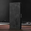 For Samsung Galaxy A36 5G Skin Feel Embossed Feather Leather Phone Case(Black)