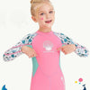 DIVE & SAIL M150556K Shell Pattern Children Diving Suit One-piece Swimsuit Snorkeling Surfing Anti-jellyfish Clothing, Size:L(Green)