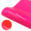 30 x 50cm Luminous PU Engraving Film Heat Transfer Vinyl(Rose Red Glowing  Orange Red Light)