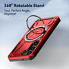 For Samsung Galaxy S25 Ultra 5G Armor II Series MagSafe Magnetic Holder Phone Case(Red)