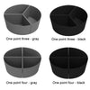 For Crockpot 6QT Slow Cooker Silicone Liners Divider Reusable Leak Proof Mats, Spec: Gray  4 Compartments
