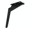 LH-DJ08 Adjustable Knife Shape Metal Furniture Support Legs, Height: 22cm(Matte Black)