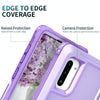 For Samsung Galaxy Note10 3 in 1 PC + TPU Phone Case with Ring Holder(Purple)