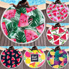 BL004 Microfiber and Fringed Soft Comfortable Circular Print Beach Towel