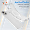 For iPhone 15 Plus MagSafe Frosted Translucent TPU + PC Full Coverage Phone Case(White)