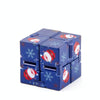 3 PCS Infinite Magic Cube Halloween & Christmas Theme Decompression Pocket Cube Second Order Cube Toy(No.335k-7 Christmas Dark Blue)