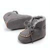 D2245 Winter Warm Baby Cotton Boots Plus Velvet Thickened Baby Walking Shoes, Size: 11cm(Grey)