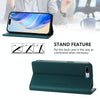 For iPhone 7 Plus / 8 Plus RC01 Dual-Folded Magnetic Suction RFID Leather Phone Case(Dark Green)