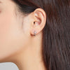 S925 Sterling Silver Shining Ear Buckle Women Earrings