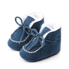 D2245 Winter Warm Baby Cotton Boots Plus Velvet Thickened Baby Walking Shoes, Size: 11cm(Navy Blue)