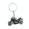 Simulation Cool Motorcycle Keychain Metal Decoration Pendant, Style: X-1425 Black