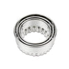 3 PCS Stainless Steel Round Dumplings Wrappers Molds Set Cutter Maker Tools(Sawtooth)
