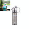 Creative Spray Water Bottle Sports Bottle Portable With Lid Summer Hydration Beauty Plastic Cup, Size:400 ML(Black)