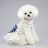 Dog & Cat Daisy Skirt, Blue, XL - Breathable Summer Pet Clothes