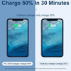 20W PD Type-C + QC 3.0 USB Interface Fast Charging Travel Charger with USB to 8 Pin Fast Charge Data Cable EU Plug