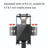 2 PCS Motorcycle Electrical Pedal Car Self-Lock Bracket Riding One-Button Shrink Mobile Phone Holder(Black M2)