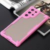 For Samsung Galaxy S22 Ultra 5G Armor Glaze PC Hybrid TPU Phone Case(Pink)