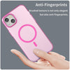 For iPhone 15 Plus MagSafe Frosted Translucent TPU + PC Full Coverage Phone Case(Pink)