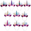 F006 Cartoon Headband Children Birthday Festival Party Hair Accessories(Laser Silver 2)