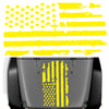 D-778 American Flag Pattern Car Modified Decorative Sticker(Yellow)