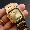SKMEI 1220 Multifunctional Men Outdoor Business Noctilucent Waterproof Double Display Steel Watchband Wrist Watch (Blue)