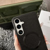 For Samsung Galaxy S25+ 5G CD Magsafe Magnetic Litchi Texture Phone Case(Black)