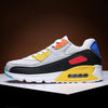 Men Sports Shoes Spring Couple Air Cushion Sneakers Casual Shoes, Size: 47(White Gray Yellow)