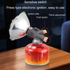 Outdoor Camping Heater Mini Portable Gas Heater Burner Fishing Gas Fireplace(Grey)