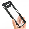 For Asus ROG Phone 7 Frosted TPU + Transparent PC Phone Case(Black)