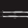 2 PCS/Set D-932 Stripe Pattern Car Modified Decorative Sticker(White)