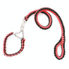 Braided Dog Leash, Red & Black, Medium, 120cm, Strong Nylon