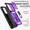 For Samsung Galaxy S25 5G Sliding Camshield Holder Phone Case(Purple)